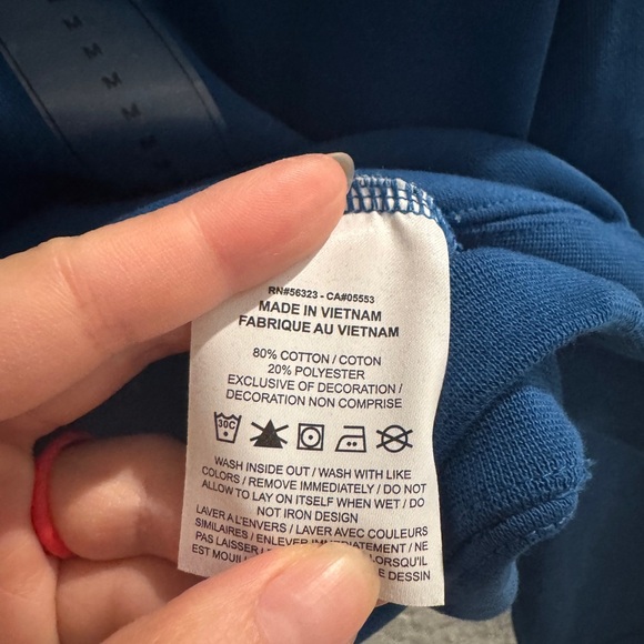 NWT Nike Women's NSW Club Fleece FT GX Crew Long Sleeve Sweatshirt Sz M in blue - Picture 9 of 10